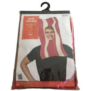 BACON Food Mask Adult Costume Headpiece One Size Halloween